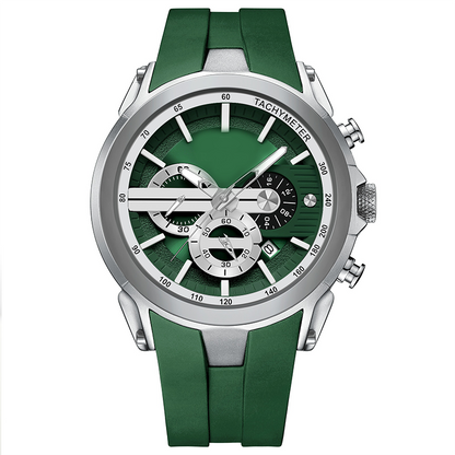 Sportuhr im Stil mit Leuchtanzeige, Silikonarmband und wasserdichtem Design