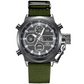 Vintage-Wasserdichte Mechanische Uhr mit Doppelanzeige