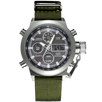 Vintage-Wasserdichte Mechanische Uhr mit Doppelanzeige