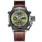 Vintage-Wasserdichte Mechanische Uhr mit Doppelanzeige