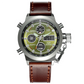 Vintage-Wasserdichte Mechanische Uhr mit Doppelanzeige