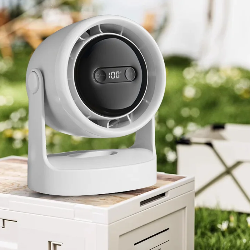 3-in-1 LED-Licht & integrierter Aromatherapie-Diffusor – Leiser Mini-Ventilator