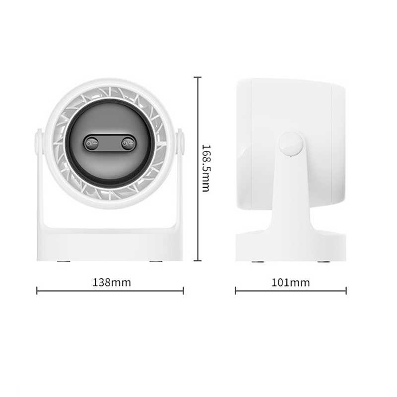 3-in-1 LED-Licht & integrierter Aromatherapie-Diffusor – Leiser Mini-Ventilator