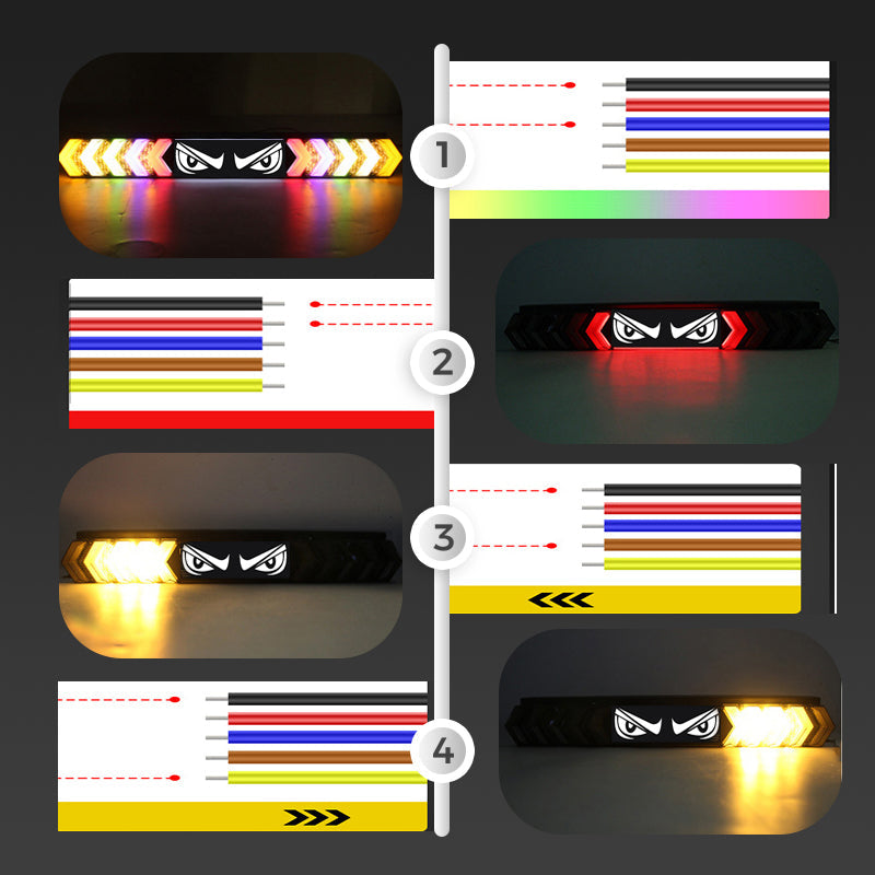 RGB LED Rücklicht für Kofferraum, Brems- & Blinklicht