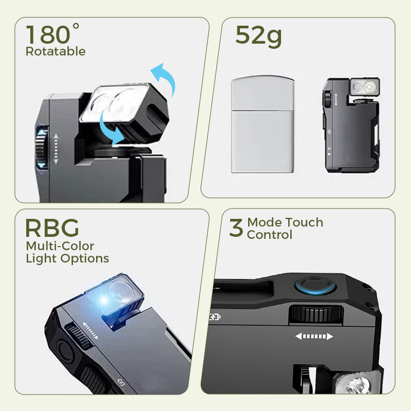 Mini-Taschenlampe mit drehbarem Kopf🔦G5 EDC – Licht, das mitdenkt. Für Abenteuer, die keine Kompromisse kennen-Tragbare