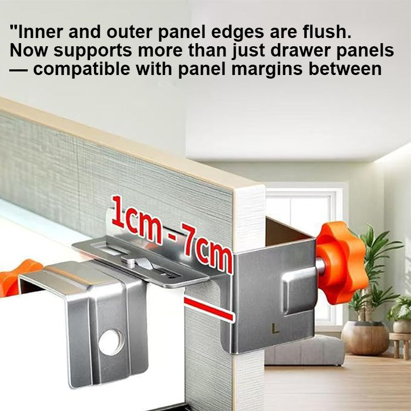 Seitlich montierbares Spannwerkzeug für Schubladen