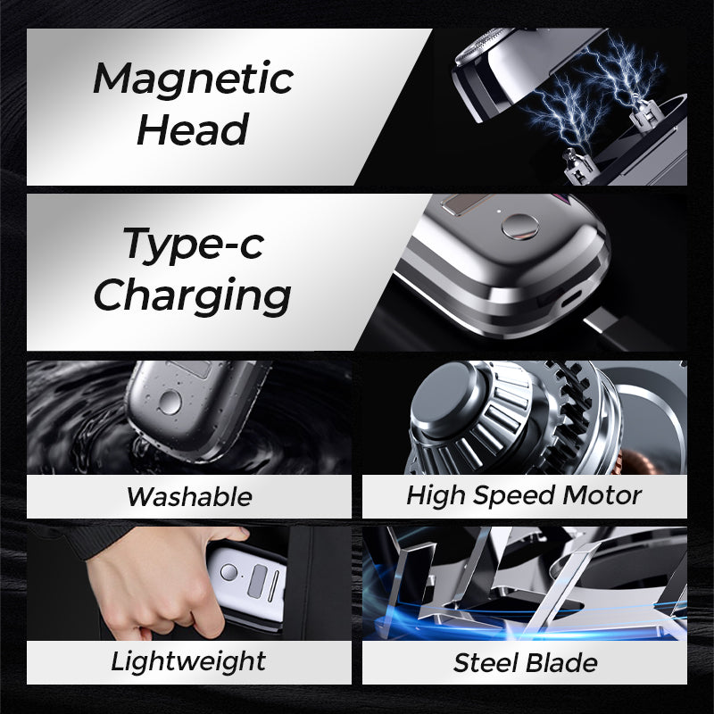🏆Magnetischer Mini-Elektrorasierer für Herren