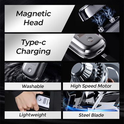 🏆Magnetischer Mini-Elektrorasierer für Herren