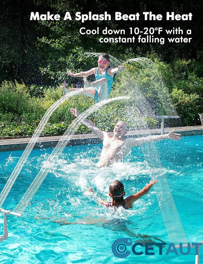 ⛱️Pool-Kühlung Wasserfall Sauerstoff-Brunnen