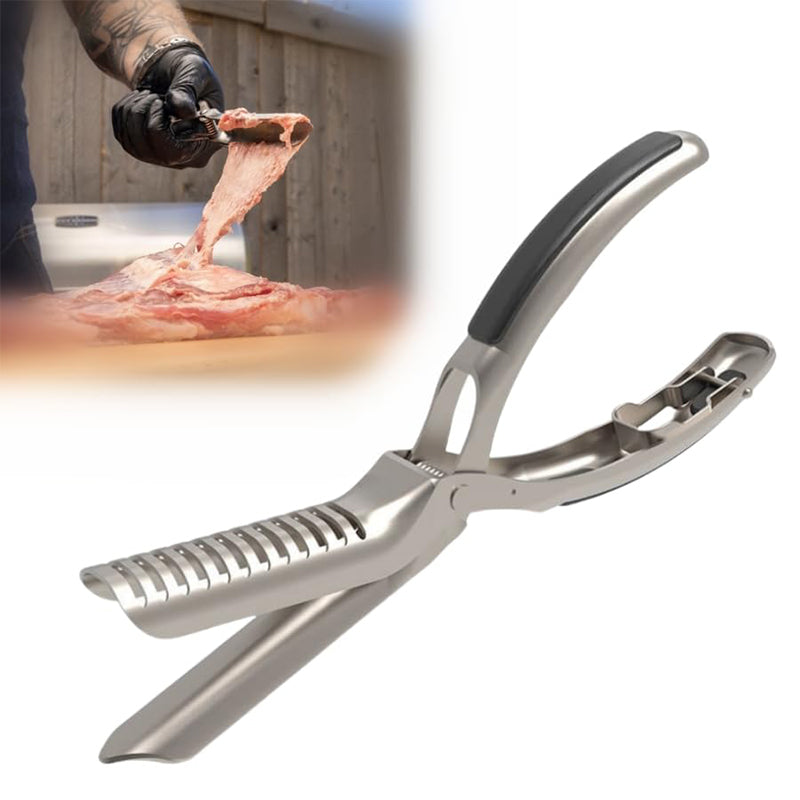 🥩 Grill-Rippenhautentferner aus Edelstahl – robust, einfach & sauber für perfekte Spareribs 🔪