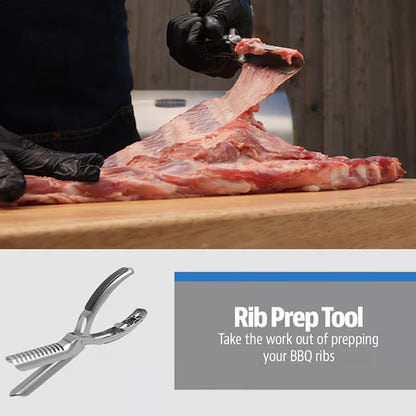🥩 Grill-Rippenhautentferner aus Edelstahl – robust, einfach & sauber für perfekte Spareribs 🔪