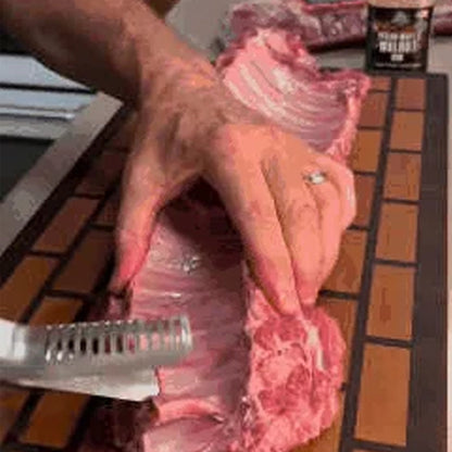 🥩 Grill-Rippenhautentferner aus Edelstahl – robust, einfach & sauber für perfekte Spareribs 🔪