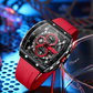 🌈 Cyberpunk futuristischer Stil ⌚ Multifunktionale modische Quarzuhr für Herren