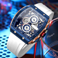 🌈 Cyberpunk futuristischer Stil ⌚ Multifunktionale modische Quarzuhr für Herren