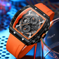 🌈 Cyberpunk futuristischer Stil ⌚ Multifunktionale modische Quarzuhr für Herren