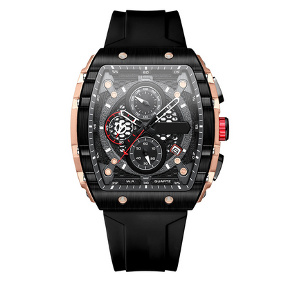 🌈 Cyberpunk futuristischer Stil ⌚ Multifunktionale modische Quarzuhr für Herren