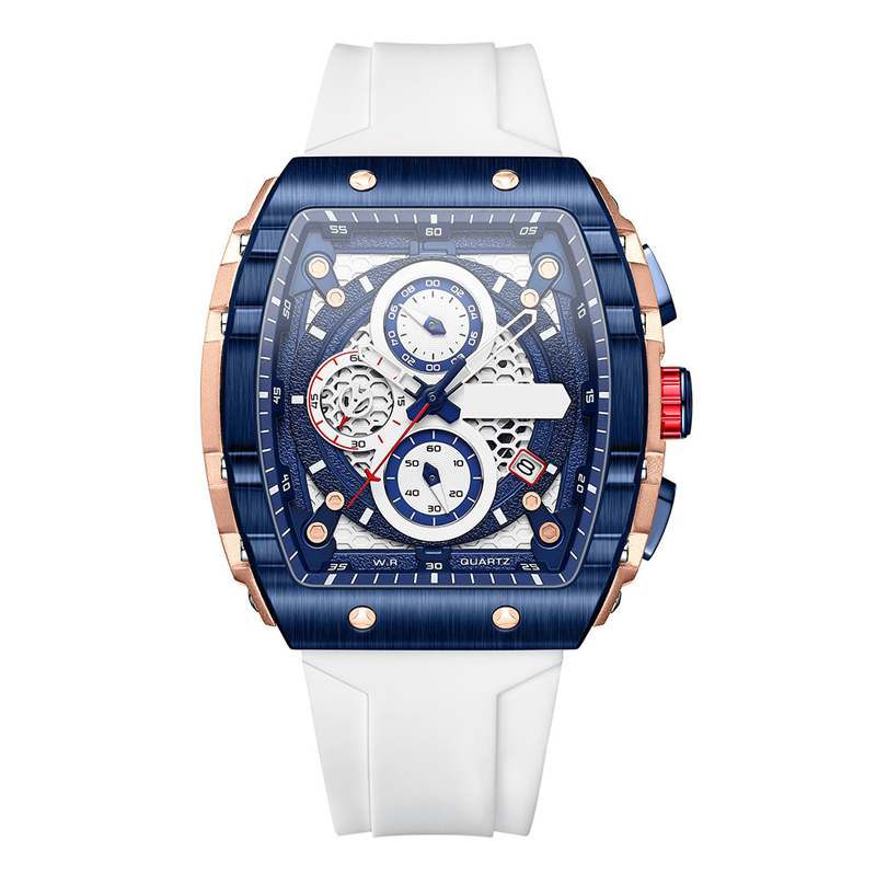 🌈 Cyberpunk futuristischer Stil ⌚ Multifunktionale modische Quarzuhr für Herren