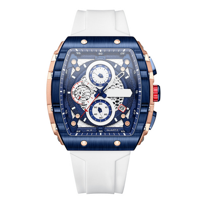 🌈 Cyberpunk futuristischer Stil ⌚ Multifunktionale modische Quarzuhr für Herren