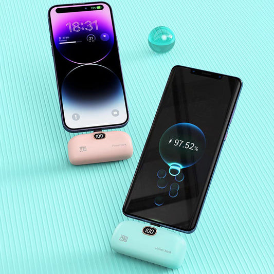 Tragbare kabellose Powerbank in Lippenstiftgröße mit 5000 mAh