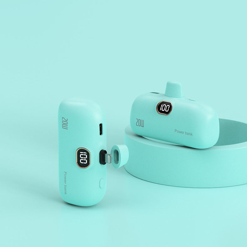 Tragbare kabellose Powerbank in Lippenstiftgröße mit 5000 mAh