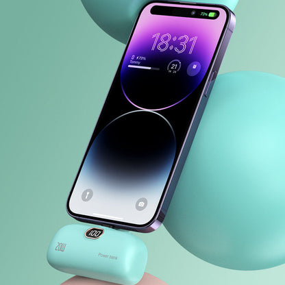 Tragbare kabellose Powerbank in Lippenstiftgröße mit 5000 mAh