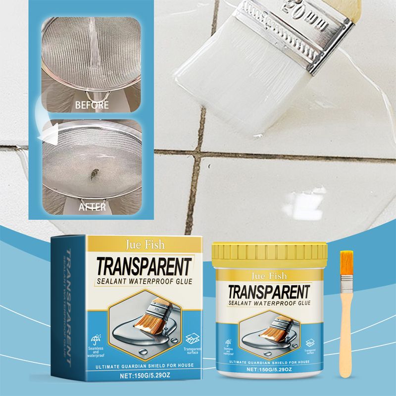 💧 Transparentes & wasserdichtes Mehrzweckmittel – ideal für Küche, Bad & mehr
