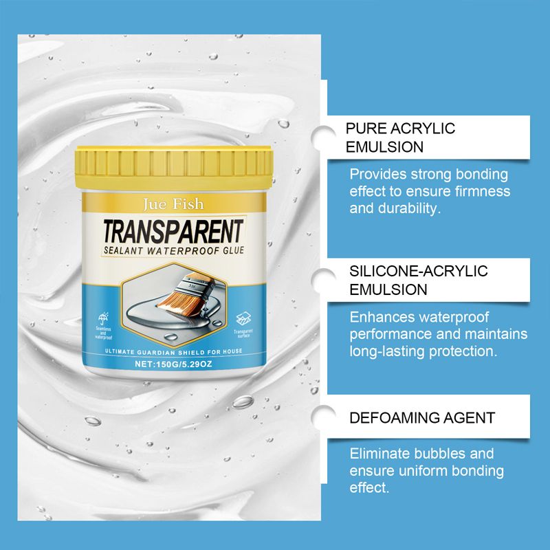 💧 Transparentes & wasserdichtes Mehrzweckmittel – ideal für Küche, Bad & mehr