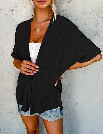 🌼 SOMMER-SONDERANGEBOT 50% RABATT! ✨ Kurzarm-Strickjacke – Fließend, Leicht, Vielseitig, 2026 Stil ☀️