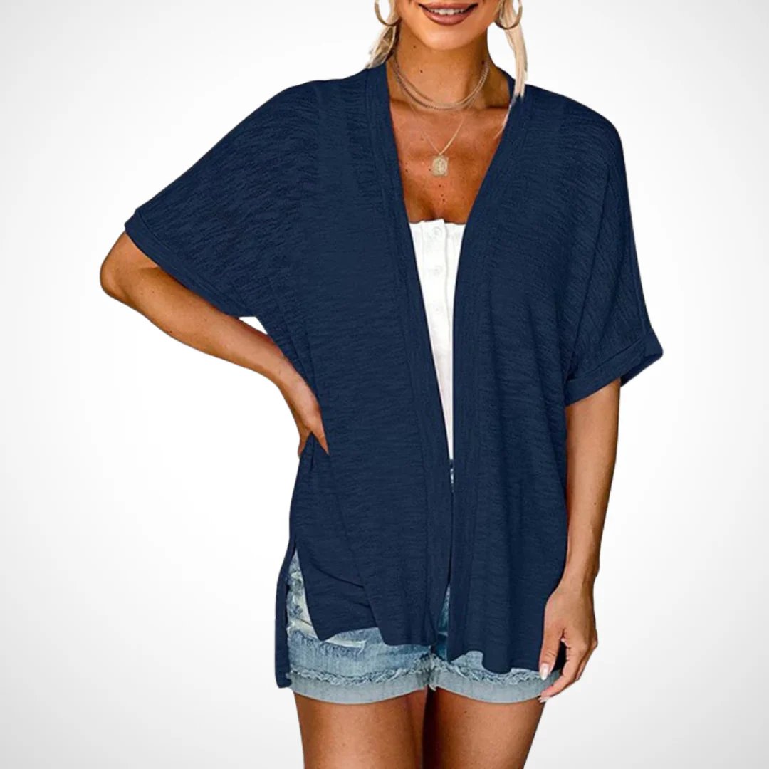 🌼 SOMMER-SONDERANGEBOT 50% RABATT! ✨ Kurzarm-Strickjacke – Fließend, Leicht, Vielseitig, 2026 Stil ☀️
