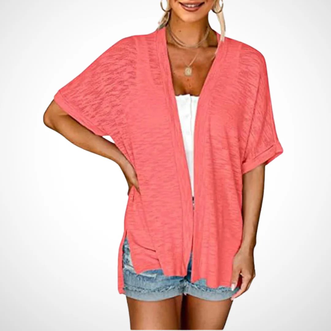 🌼 SOMMER-SONDERANGEBOT 50% RABATT! ✨ Kurzarm-Strickjacke – Fließend, Leicht, Vielseitig, 2026 Stil ☀️