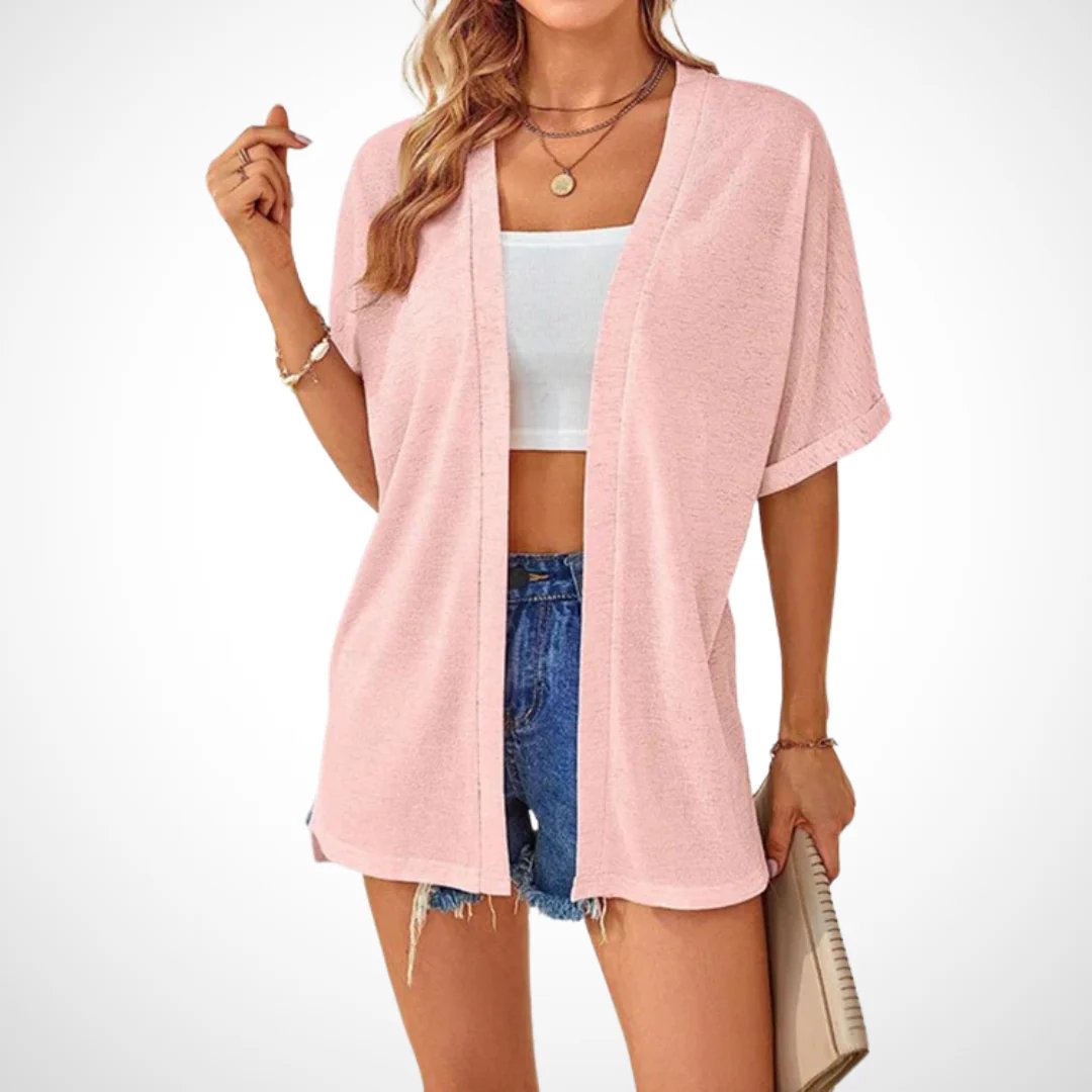 🌼 SOMMER-SONDERANGEBOT 50% RABATT! ✨ Kurzarm-Strickjacke – Fließend, Leicht, Vielseitig, 2026 Stil ☀️