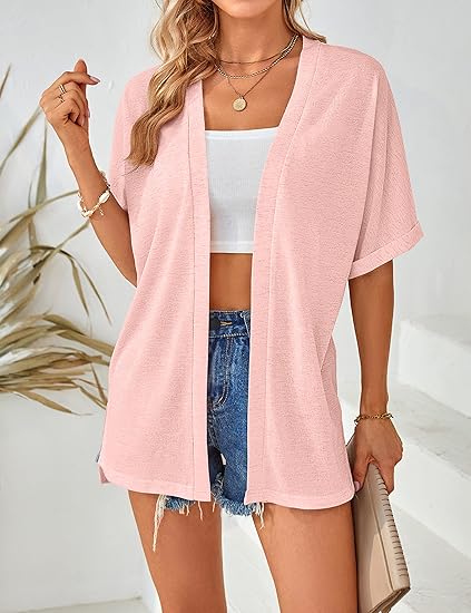 🌼 SOMMER-SONDERANGEBOT 50% RABATT! ✨ Kurzarm-Strickjacke – Fließend, Leicht, Vielseitig, 2026 Stil ☀️