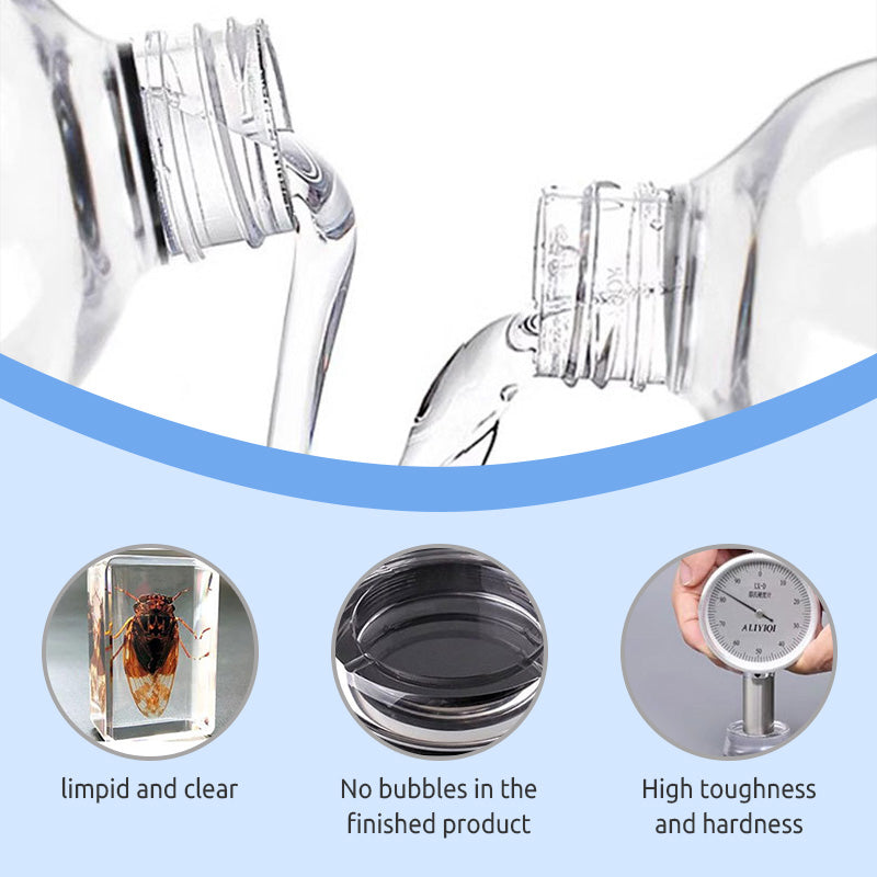 Kristallklares Epoxidharz- und Härter-Set