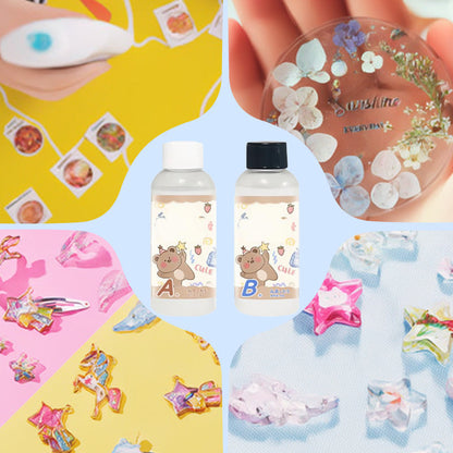 Kristallklares Epoxidharz- und Härter-Set