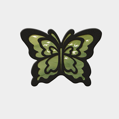 Retro Butterfly Kieselgurmatte - schnell trocknend und rutschfest