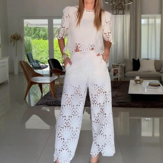 🌸 💖Zweiteilige Spitzen-Outfits für Damen