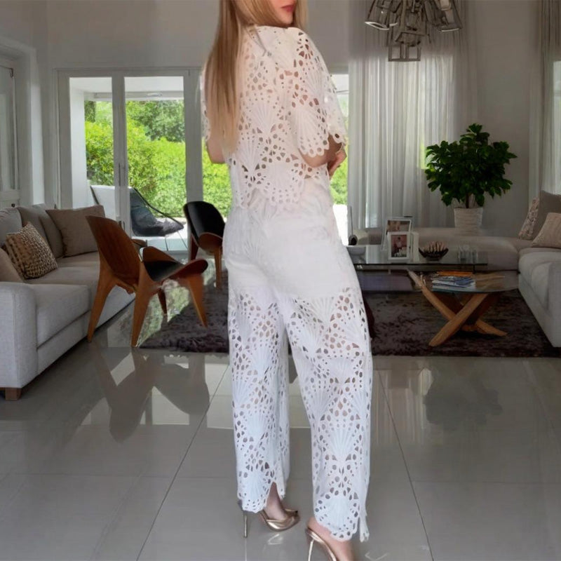 🌸 💖Zweiteilige Spitzen-Outfits für Damen