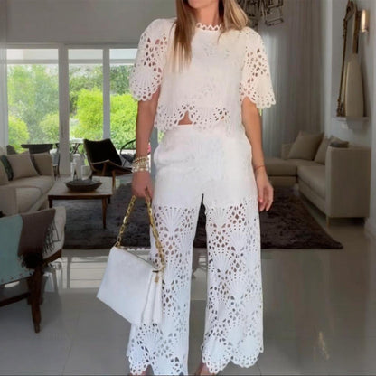 🌸 💖Zweiteilige Spitzen-Outfits für Damen