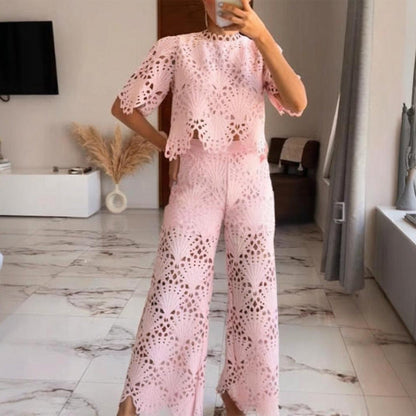 🌸 💖Zweiteilige Spitzen-Outfits für Damen