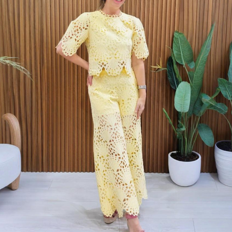 🌸 💖Zweiteilige Spitzen-Outfits für Damen