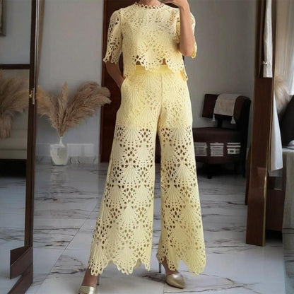 🌸 💖Zweiteilige Spitzen-Outfits für Damen