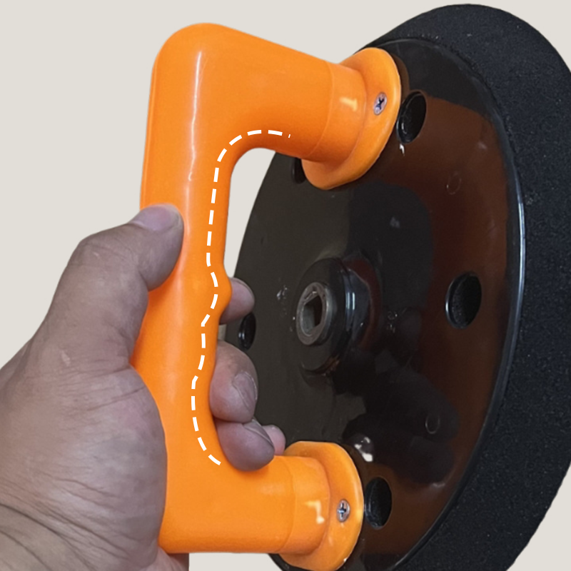 🔥Staubfreie Schleifscheibe mit Ergonomischem Griff – Für Präzises und Sauberes Arbeiten!