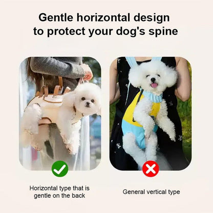 🐶🎒 2-in-1 tragbare atmungsaktive Haustiertasche – Umhängetasche + Rucksack | Überall und jederzeit!