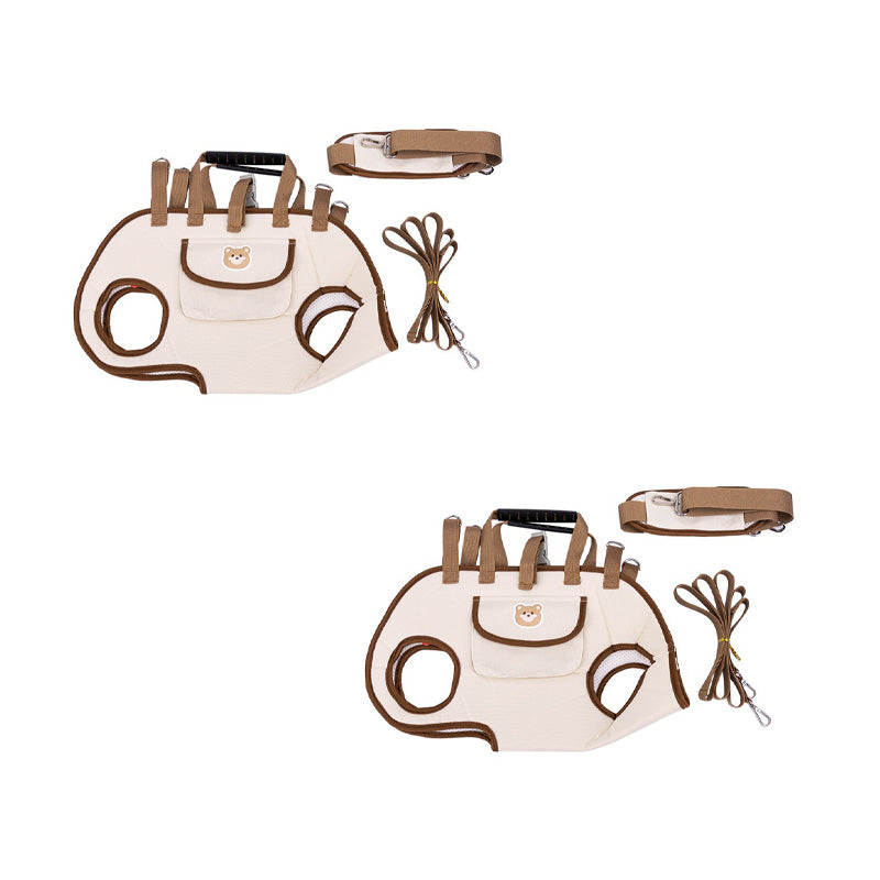 🐶🎒 2-in-1 tragbare atmungsaktive Haustiertasche – Umhängetasche + Rucksack | Überall und jederzeit!