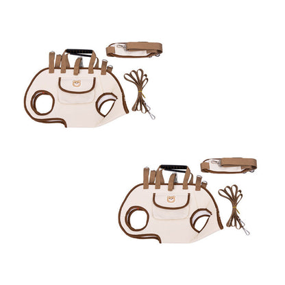 🐶🎒 2-in-1 tragbare atmungsaktive Haustiertasche – Umhängetasche + Rucksack | Überall und jederzeit!