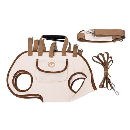 🐶🎒 2-in-1 tragbare atmungsaktive Haustiertasche – Umhängetasche + Rucksack | Überall und jederzeit!