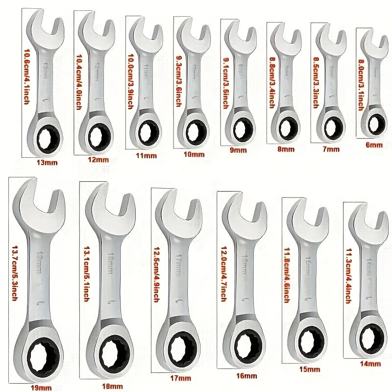 CR-V Stahl Ratsche-Ringschlüssel