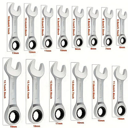 CR-V Stahl Ratsche-Ringschlüssel