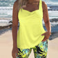 Damen zweiteiliges Strandset mit Druck