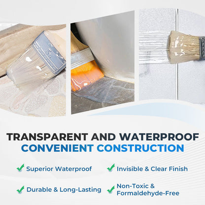 Transparente, wasserdichte Beschichtung für den Innen- und Außenbereich